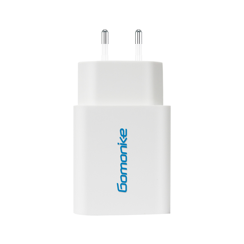 Evropský zásuvný adaptér, 2.1A Dual USB Wall Charger kompatibilní s iPhone, Samsung, LG, Android telefony